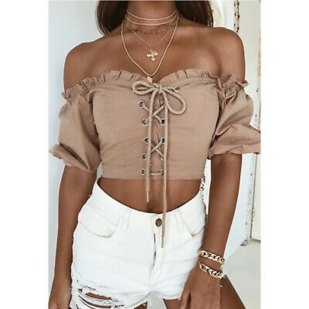 I AM GIA Crop Top size M